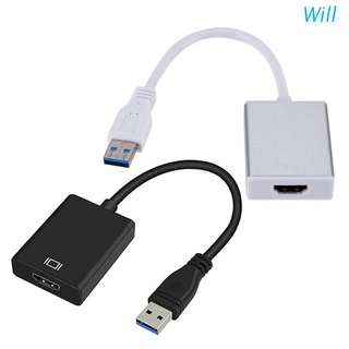 อะแดปเตอร์แปลง Usb To H Dmi, Usb 3.0/2.0 เป็น H Dmi 1081P Full H D (ตัวผู้ตัวเมีย)