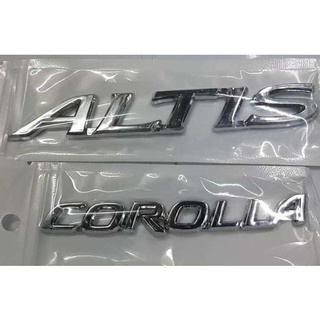 logo colora + Altis chrome โลโก้ โคโรล่า + โลโก้แอลติส ชุปโครอมี่ยม