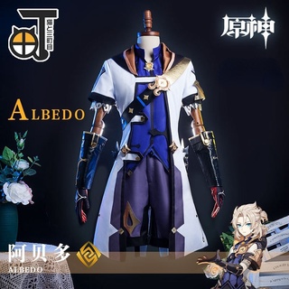 【จํากัดเวลาพิเศษ】【พร้อมส่ง】เกมคอสเพลย์ Genshin Impact Cos Albedo