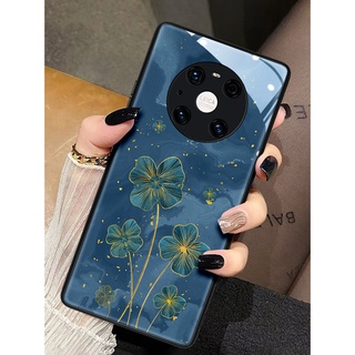 Dmy เคสโทรศัพท์มือถือ ลายโชคดี สําหรับ huawei mate 40 20X 30 20 Pro 10 9 P40 P30 Pro P20 Lite P10 plus Y9 Prime 2019 Y7A Y6P Nova 9se 9 8i 8 7i 7 7se 5T 3 3i 2i 2lite 4e 6 5 กระจกนิรภัย 5i honor 8x