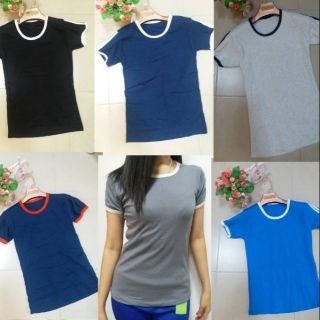 เสื้อยืดแถบข้าง  เนื้อผ้านิ่มใส่สบาย