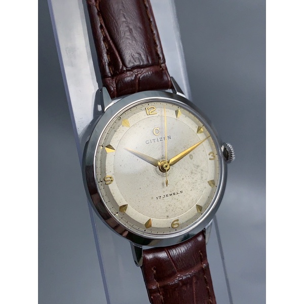 นาฬิกาข้อมือโบราณ นาฬิกาข้อมือไขลาน นาฬิกาเก่าซิติเซ้น vintage Citizen "C Mark" 17 jewels