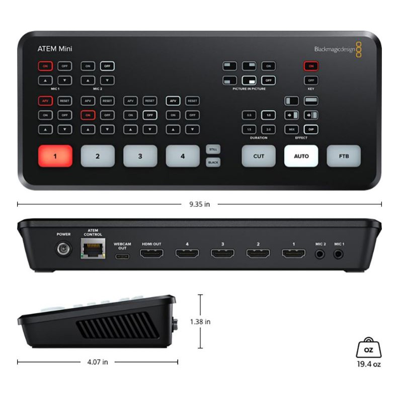 ATEM Mini HDMI Live Stream Switcher Blackmagic Design  สายไลฟ์ ต้องจัด!! (รับประกันศูนย์)