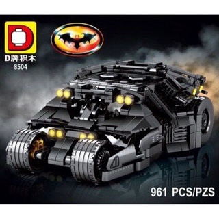 Mega Toys  ตัวต่อ Hero 8504 รถแบทแมน Bat Mobile Batpod  จำนวน961ชิ้น
