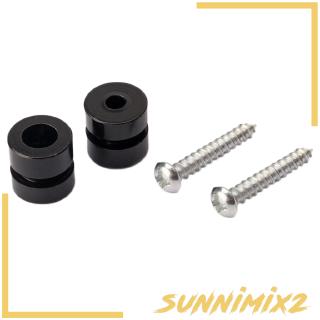 ( Sunnimix 2 ) ปุ่มล็อคสายคล้องกีต้าร์ไฟฟ้าอะคูสติกเบสอูคูเลเล่ Diy 2 ชิ้น