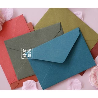 ซองจดหมาย วินเทจ 120G 4x6 5x7 เเละ นามบัตร มี 24 สี แพคละ 20 ชิ้น