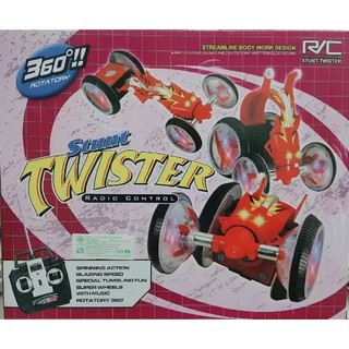 รถบังคับวิทยุ STUNT TWISTER ล้อหน้าหมุนได้ 360 องศา ยืดและหดตัวได้ มีไฟดิสโก้ NO.21858