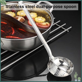 Richu* Colander Set Double-Use Removable Stainless Steel Cookware Serving Spoon Cooking Utensil Colander for Kitchen TH1