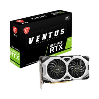 การ์ดจอ MSI  GeForce RTX 2060 VENTUS 12G OC Model : GFRTX2060-VENTUS-12G-OC