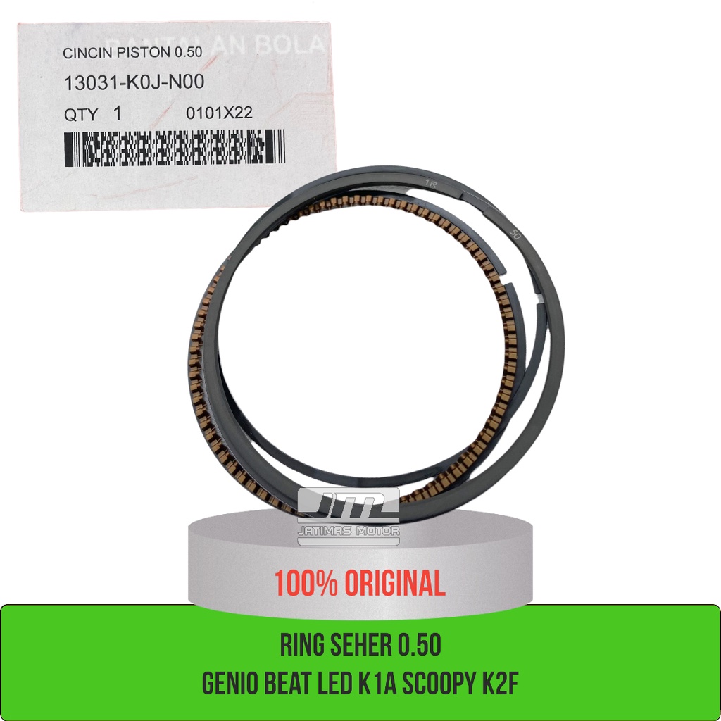 แหวนลูกสูบขนาด 0.50 Genio beat led K1A scoopy K2F 13031-K0J-N00