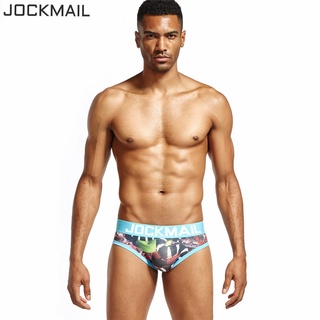 Jockmail กางเกงชั้นใน เอวต่ํา พิมพ์ลาย เซ็กซี่ สําหรับผู้ชาย