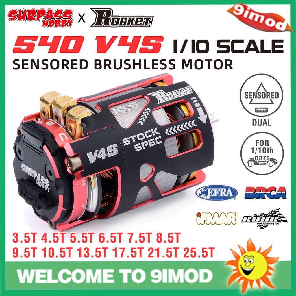 Moteur Brushless Sensoré Surpasshobby 540 V4S + ESC 120A - Pour