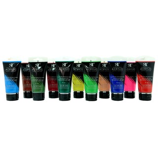 สีอะคริลิค 75ml. ตรา ST Acrylic Colour