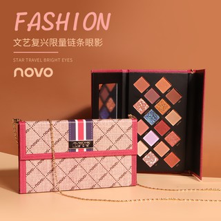 Novo Bag eye shadow Palette [5309] อายแชโดว์ 16 สี พาเลททาตา เนื้อแมท ชิมเมอร์ กลิตเตอร์ ติดทนยาวนาน