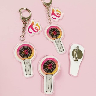 TWICE : Keychain + PIN Lightstick