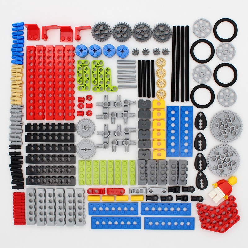 ใช้งานร่วมกับ Lego Technic Accessory Set 9686 Gear Axle Pin Small Track Mixed Parts Building Block ข