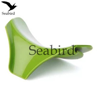 Seabird ซิลิโคน ซิลิโคนช่วยเทน้ำซุป ซิลิโคนปากกว้าง อุปกรณ์ซิลิโคนสําหรับเทซุป เทน้ำมัน สีเขียว