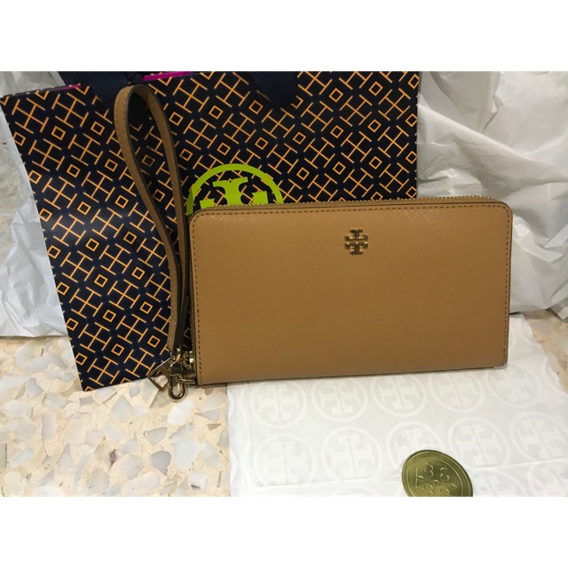 กระเป๋าสตางค์ ใบยาว ซิปรอบ Tory burch ของแท้