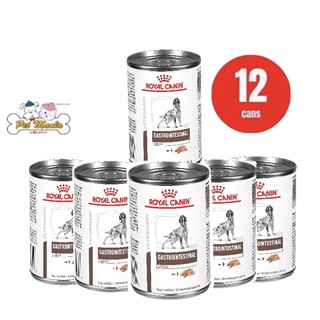 (12กระป๋อง) Royal Canin Gastro Intestinal low fat กระป๋อง 410 g อาหารเปียกสุนัข ตับอ่อนอักเสบ