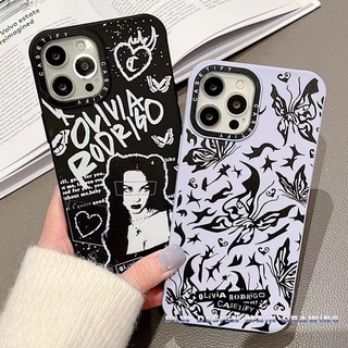 เคสโทรศัพท์มือถือ ซิลิโคนนิ่ม กันกระแทก ลายผีเสื้อ Olivia Rodrigo แฟชั่น สําหรับ iPhone 13 12 11 Pro MAX IX XS MAX XR i7 i8 Plus