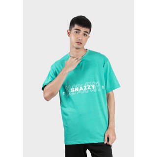 เสื้อยืดใหม่SNAZZY Faith (Mint Green) เสื้อยืดชาย เสื้อยืดคอกลม เสื้อสตรีทS-3XL