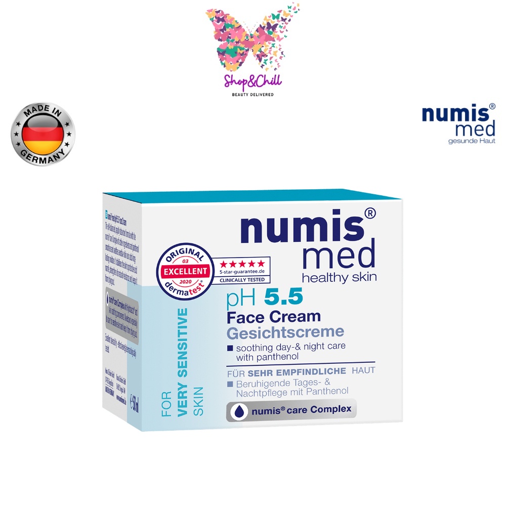 ครีมบำรุงผิวหน้า numis med pH 5.5 Sensitive Day &amp; Night Facial Care 50 ml