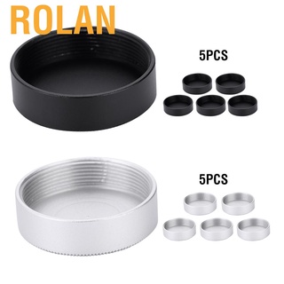 Rolan ฝาครอบเลนส์กล้อง 25มม. 2 สี 5ชิ้นสําหรับกล้องวงจรปิด Tv Lenses