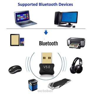 usb bluetooth 5 . 0 อะแดปเตอร์รับสัญญาณเสียงสเตอริโอไร้สายสําหรับ tv pc