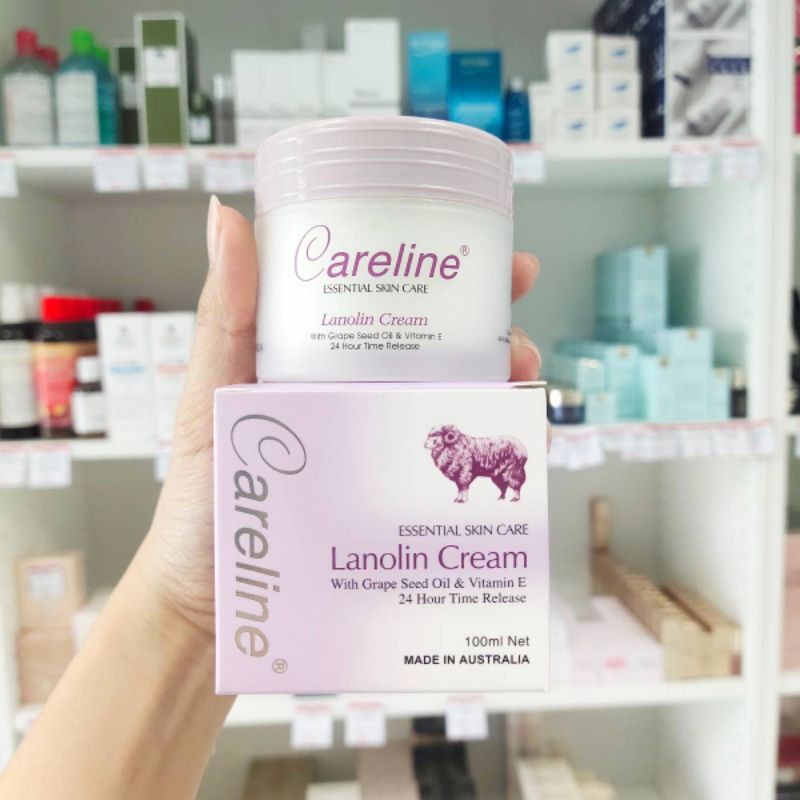 Careline Lanolin cream with. grape seed oil &amp; Vitamin E 100ml