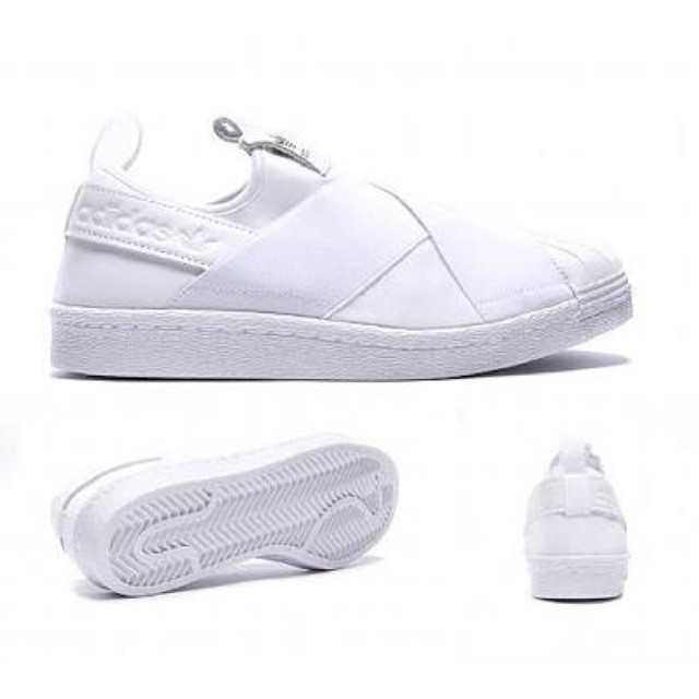 {closed pre-order} adidas "superstar slip-on" สีขาว