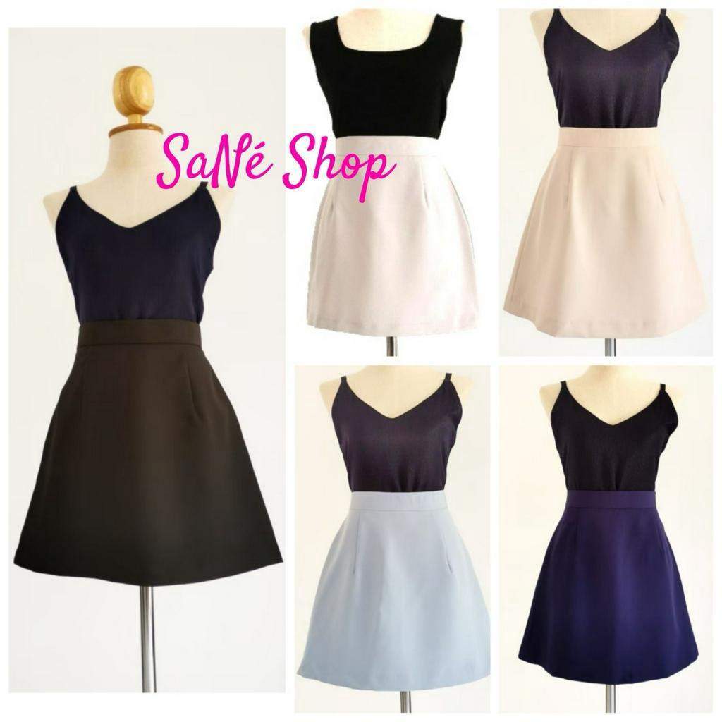 🌈🌈(XS-5XL) กระโปรงทำงาน กระโปรงทรงเอบาน ยาว 17 นิ้ว ใส่ทำงานก็สวย ใส่เที่ยวก็น่ารัก 🌈🌈 by SaNe Shop