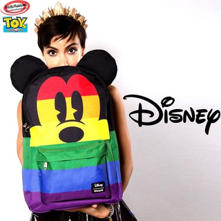 กระเป๋าเป้สะพายหลังสินค้านำเข้าลิขสิทธิ์ของแท้จากต่างประเทศ Disney Mickey Rainbow bag Loungefly