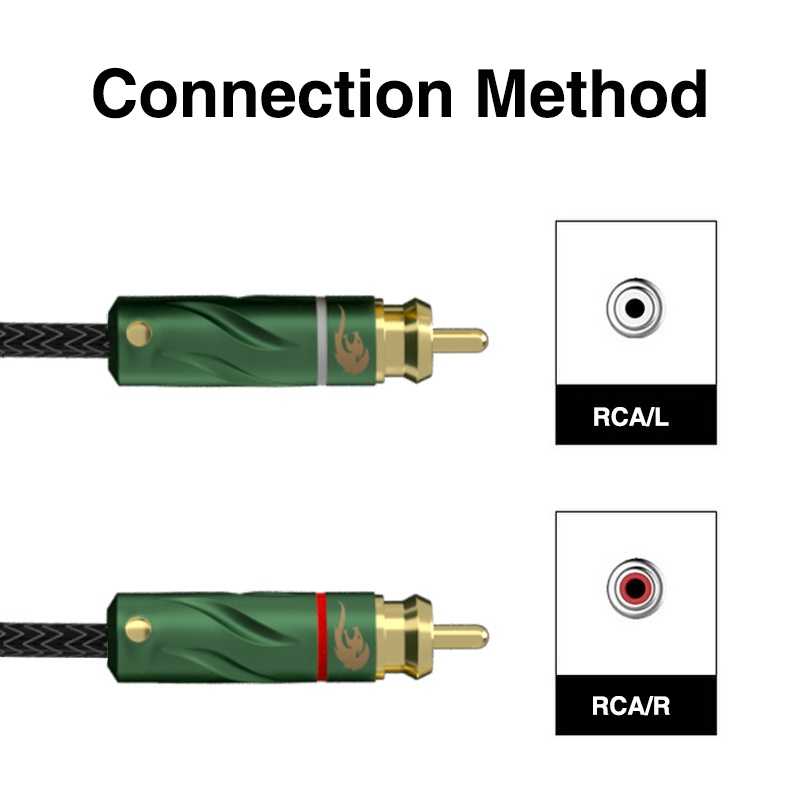 Golley LION Hifi Flagship Series 2RCA to 2RCA สายสัญญาณเสียง 6N ชุบเงิน สําหรับเครื่องขยายเสียง CD ลําโพง AV อะนาล็อก ซาวด์การ์ด เครื่องเล่นบลูเรย์