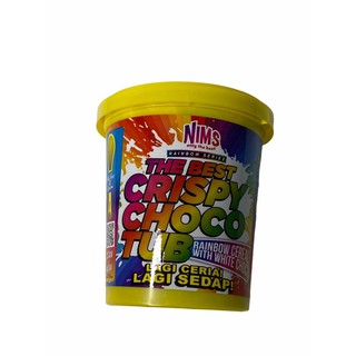 NIMS RAINBOW SERIES  Crispy Choco Tub กระป๋องสีเหลือง.. 1 กระป๋อง ราคาพิเศษ สินค้าพร้อมส่ง!!