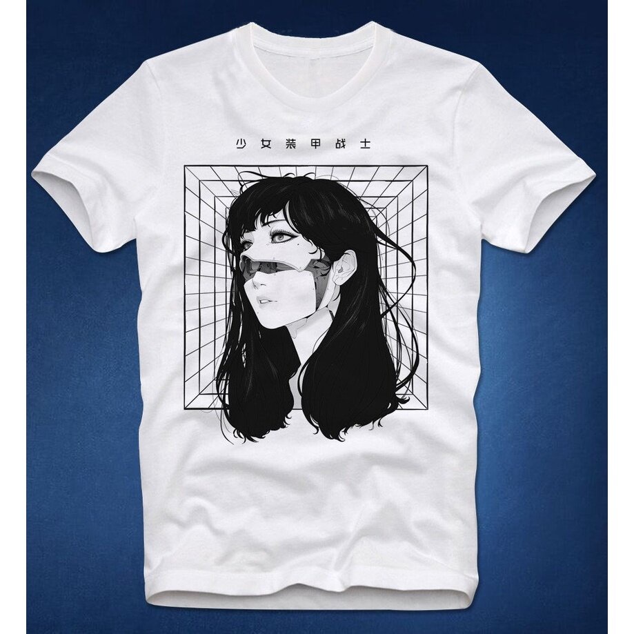 Psychedelic Cyberpunk Android Vapor Vapor คลื่นสังเคราะห์สไตล์ญี่ปุ่นย้อนยุคญี่ปุ่น