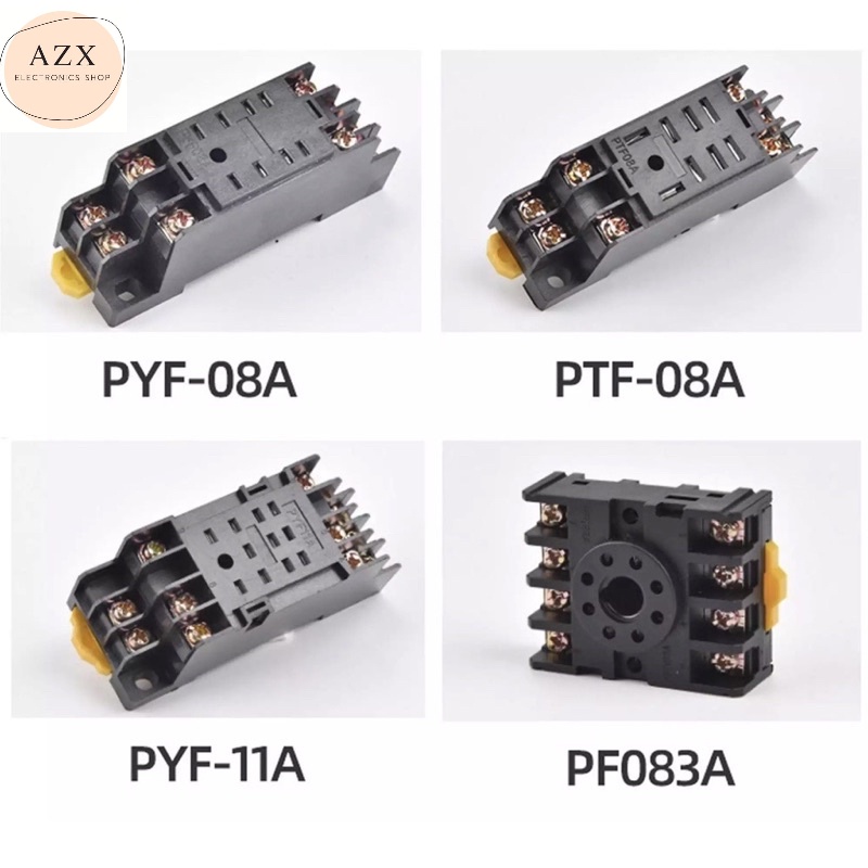 ถูกสุด! SOCKET RELAY ซ็อกเก็ต รีเลย์ ฐานรีเลย์ PF083A PYF08A PTF08A PYF11Aพร้อมส่งในไทย ราคา 15-22฿ พร้อมส่ง