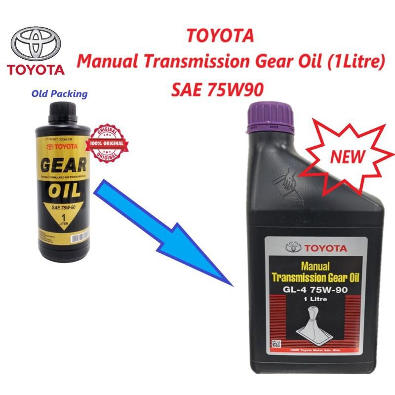 น้ํามันเกียร์เกียร์ธรรมดา Toyota 75W90 ( 1 ลิตร ) (ใหม่