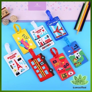 Lawan ป้ายห้อยกระเป๋า PVC ป้ายติดกระเป๋าเดินทาง แท็กกระเป๋าเครื่องบิน luggage tag