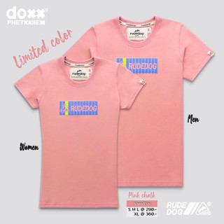 เสื้อยืดแขนสั้น rudedog รุ่น Romance  ( สี Pink Chalk )