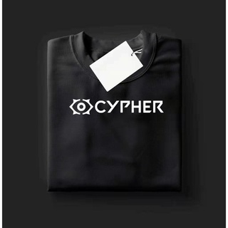 เสื้อยืด - แฟชั่นเสื้อผ้าเสื้อยืดตัวแทน Valorant "Cypher" ออกแบบผ้าฝ้าย