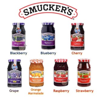 แยมผลไม้ Smuckers Jam แยมสตอเบอรี่ ส้ม ราสเบอรี่ บลูเบอรี่ เชอรี่