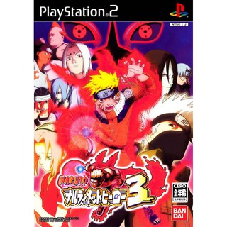 Naruto: Narutimate Hero 3 (Japan) PS2 แผ่นเกมส์ps2 แผ่นเกมเพล2 เกมps2 เกมนารูโตะ narutops2