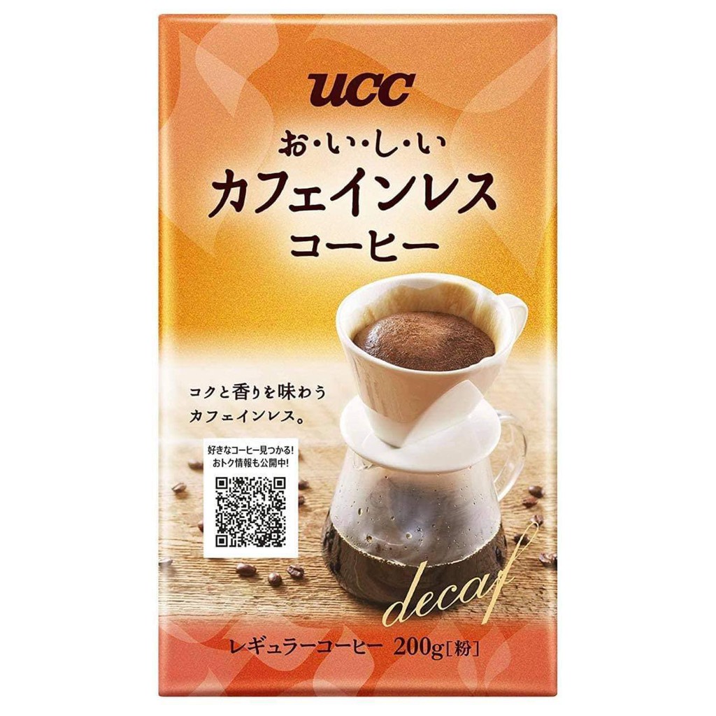 (Pre Order)UCC Delicious Caffeineless Coffee Coffee Beans (Powder) 200g.กาแฟพันธุ์ดีจากแหล่งกาแฟระดับโลก