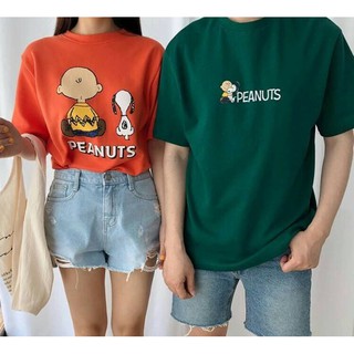 เสื้อยืด oversize สกรีน PEANUTS