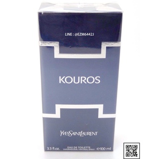 *ส่งฟรีไม่ใช้โค้ด* น้ำหอมแท้ YVES SAINT LAURENT KOUROS EDT FOR MEN EAU DE TOILETTE SPRAY 100 ML ของใหม่ กล่องซีล