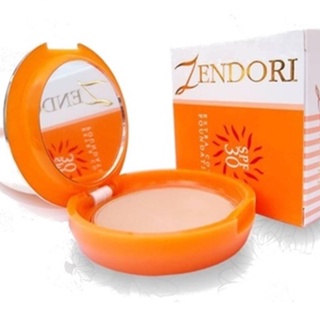 (แท้) Zendori Extra Cover Foundation SPF30 แป้งเซนโดริ เอ็กซ์ตร้า คัฟเวอร์ ฟาวเดชั่น ตลับส้ม