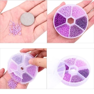 ลูกปัดแก้ว 2 มม. คละสี สําหรับทําเครื่องประดับ 3900 ชิ้น