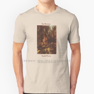 เสื้อยืดผ้าฝ้ายCOTTON ขายดี เสื้อยืด พิมพ์ลาย Van Morrison : Tupelo Honey Pure Van Morrison Tupelo Honey Classic Pop Mus