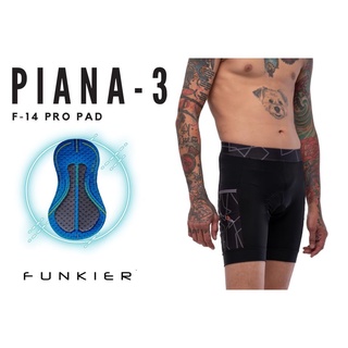 กางเกงปั่นขาสั้น FUNKIER PIANA-3 S2851-2 เป้า C14 สีดำ มีกระเป๋าด้านข้าง ใส่สบายกระชับ