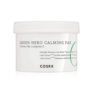 (Exp.17/02/2024) COSRX One Step Green Hero Calming Pad แผ่นโทนเนอร์ทำความสะอาดผิว